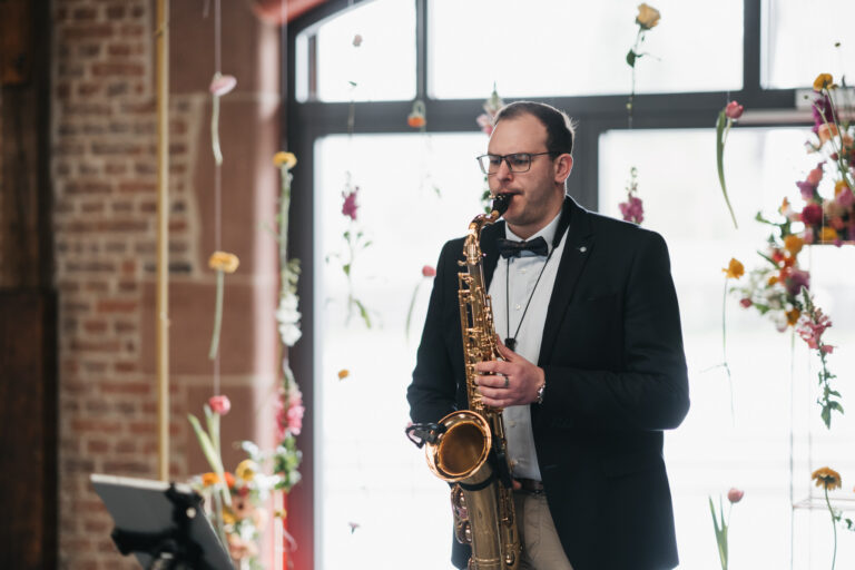 Saxophonist Sektempfang Bad Homburg Joe Hochzeit